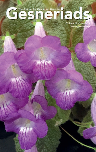 GESNERIADS Vol. 68, No 1 First Quarter 2018