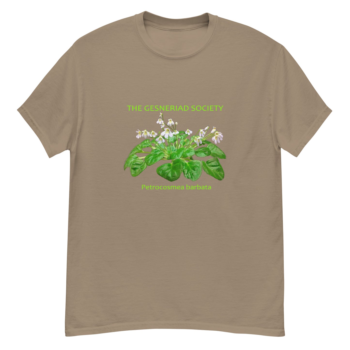 Men T-Shirt with printed Petrocosmea barbata