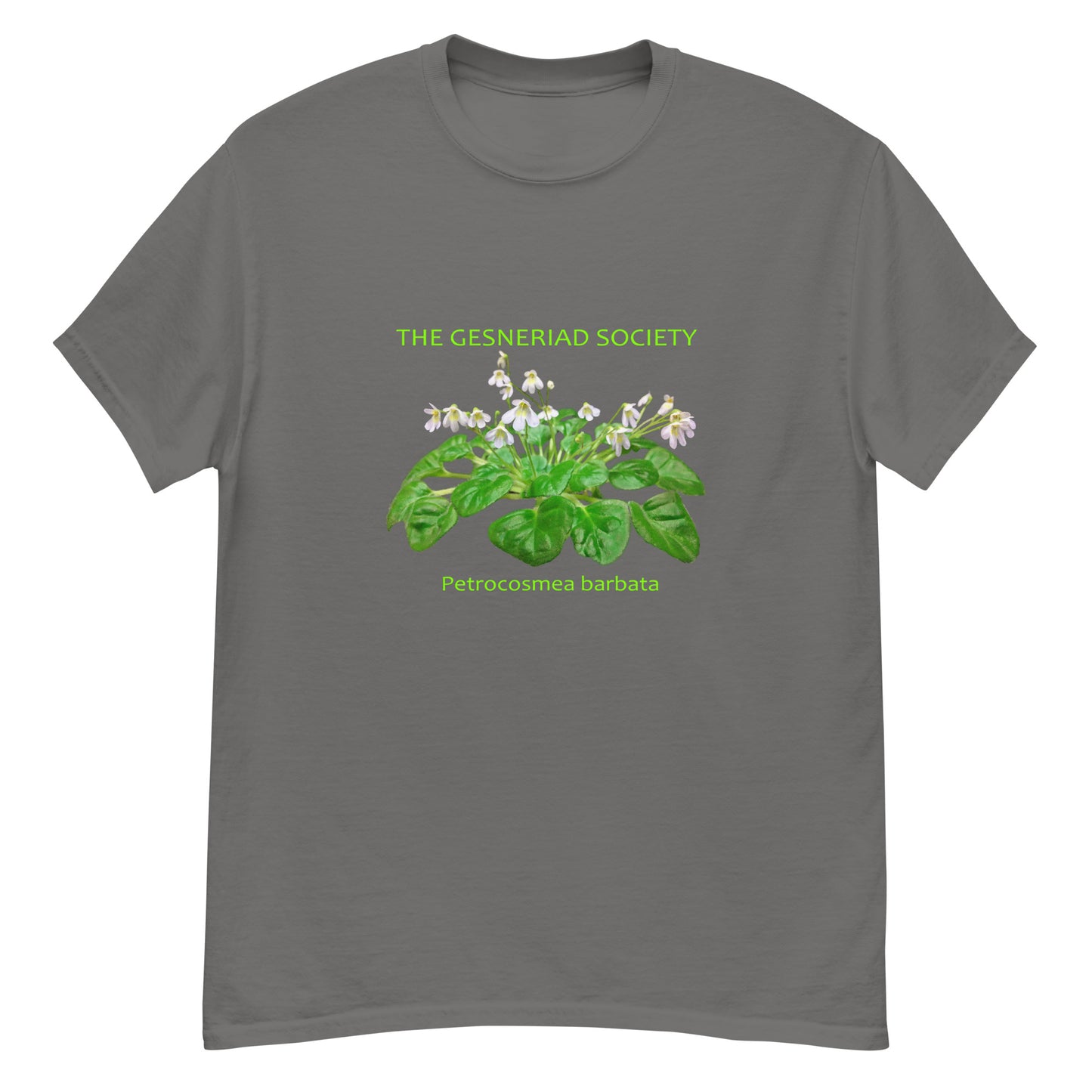 Men T-Shirt with printed Petrocosmea barbata