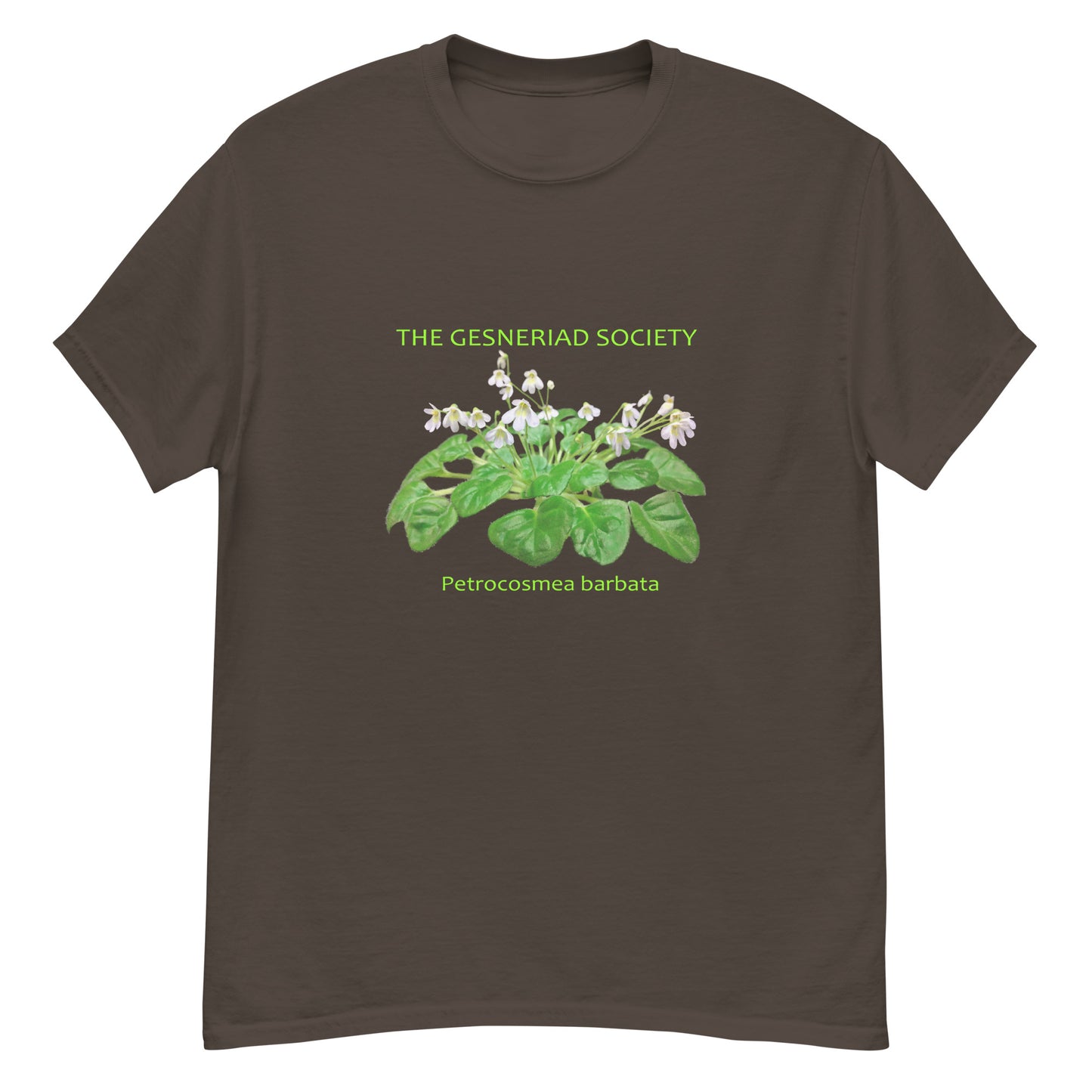 Men T-Shirt with printed Petrocosmea barbata