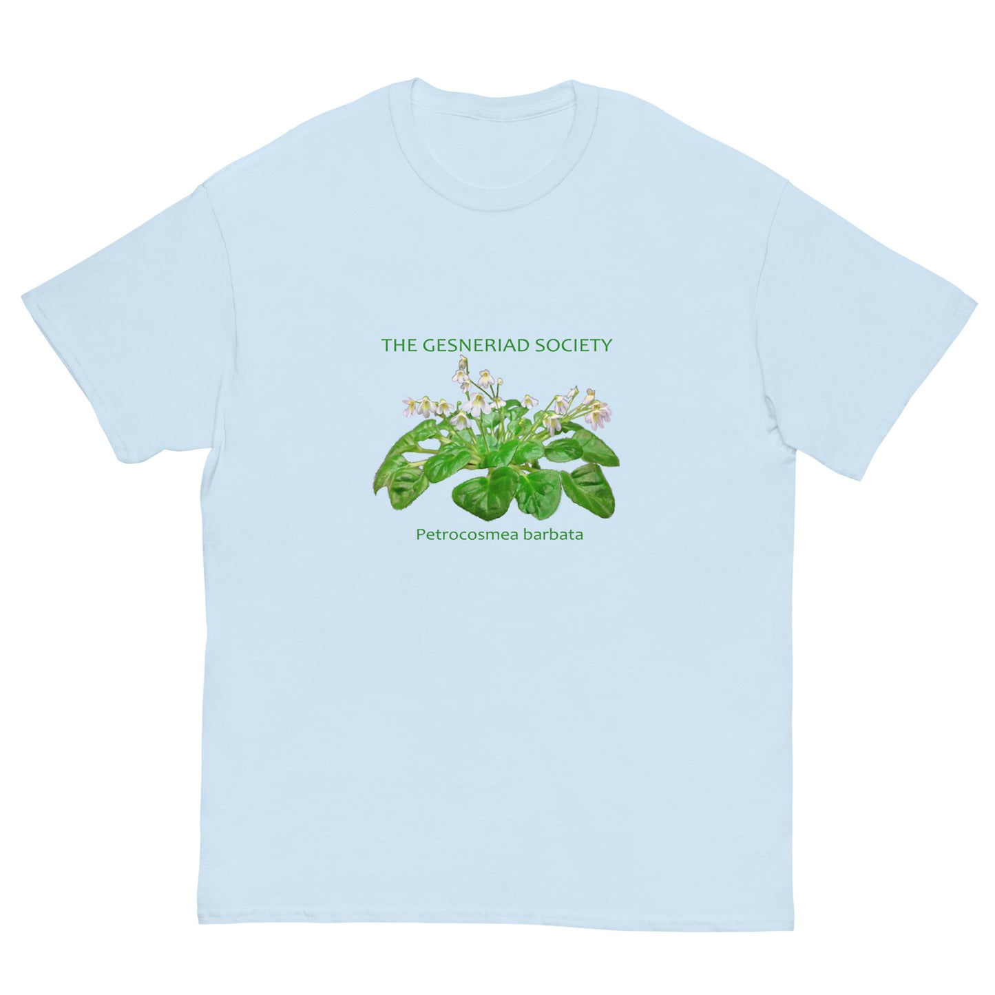 Men T-Shirt with printed Petrocosmea barbata