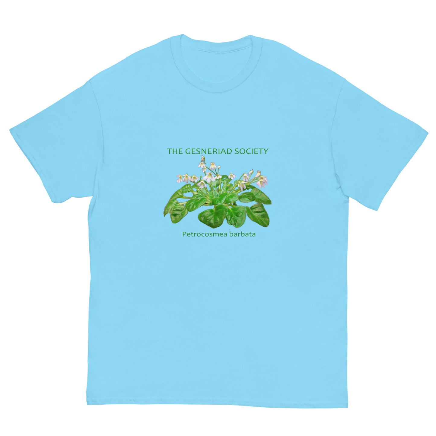 Men T-Shirt with printed Petrocosmea barbata