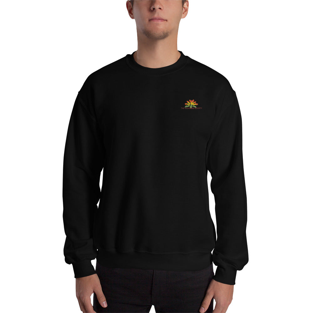 Sweatshirt with embroidery Aeschynanthus