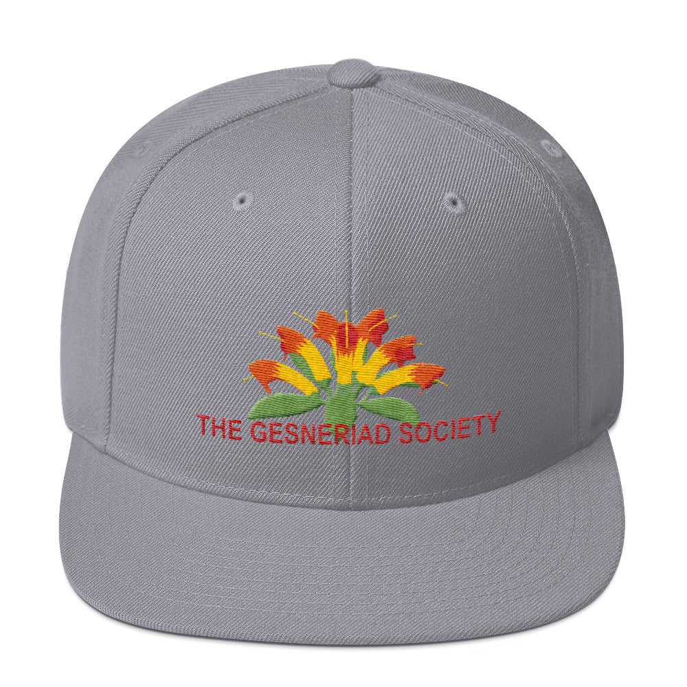 Snapback Hat with embroidery of Aeschynanthus