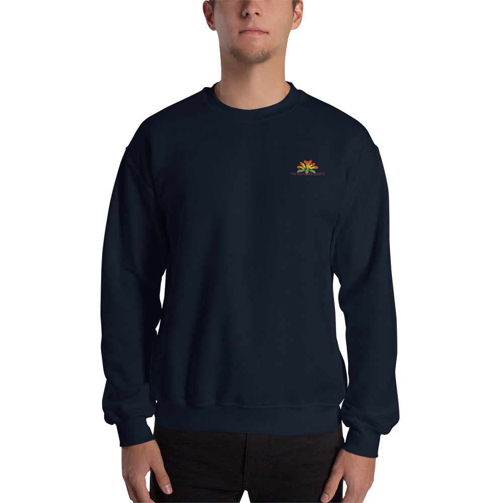 Sweatshirt with embroidery Aeschynanthus