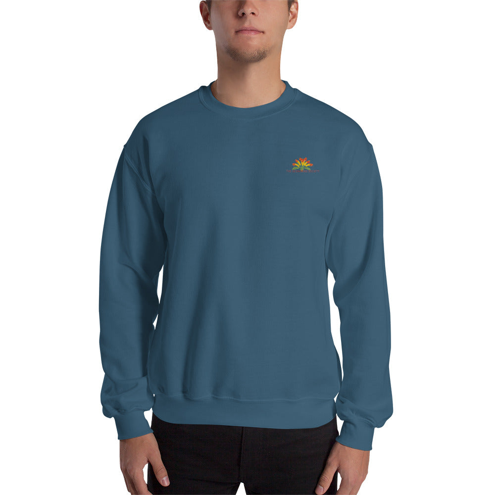 Sweatshirt with embroidery Aeschynanthus
