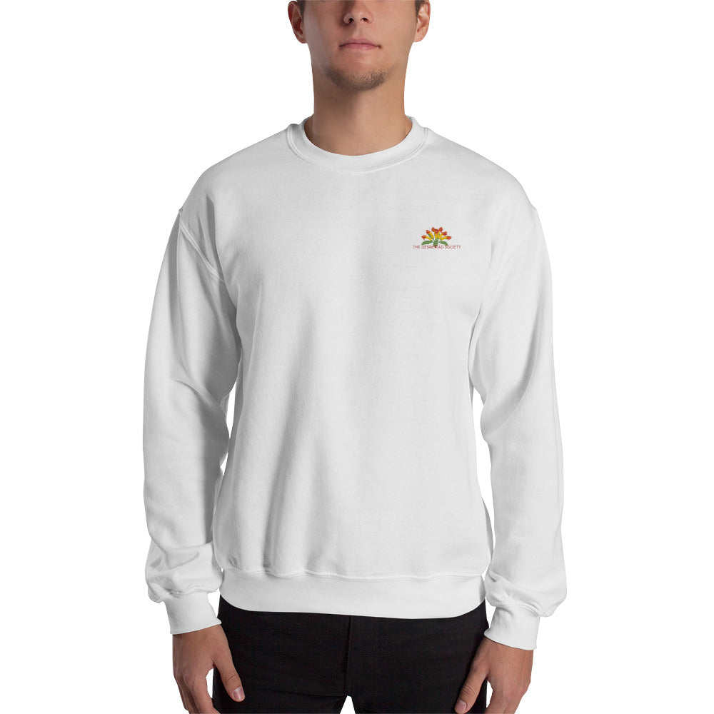 Sweatshirt with embroidery Aeschynanthus
