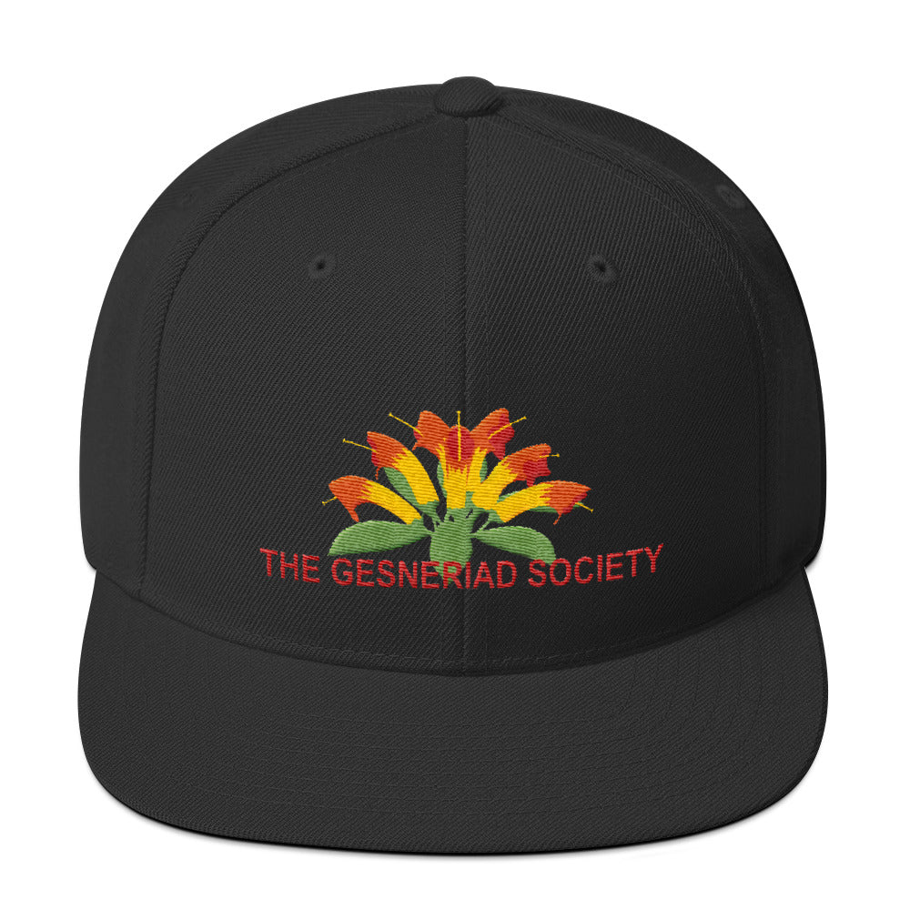 Snapback Hat with embroidery of Aeschynanthus