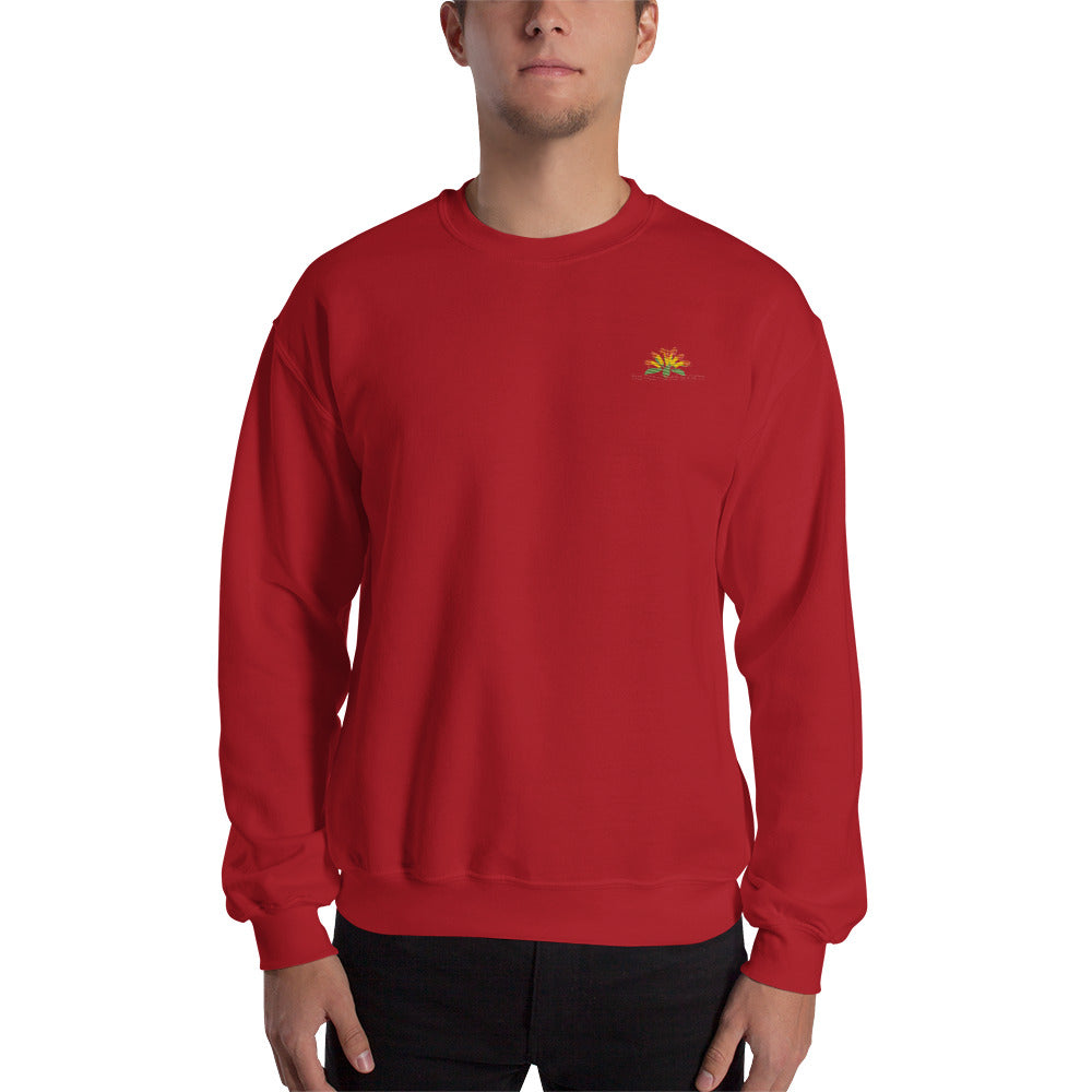 Sweatshirt with embroidery Aeschynanthus